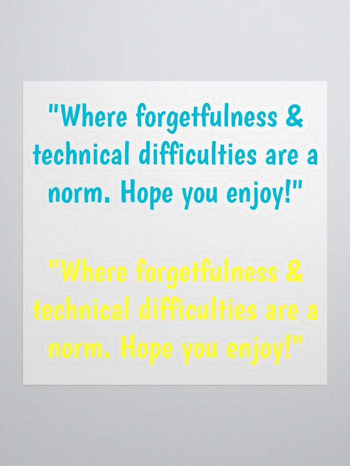 Blue & Yellow Jeeper Quote Stickers product image (1)