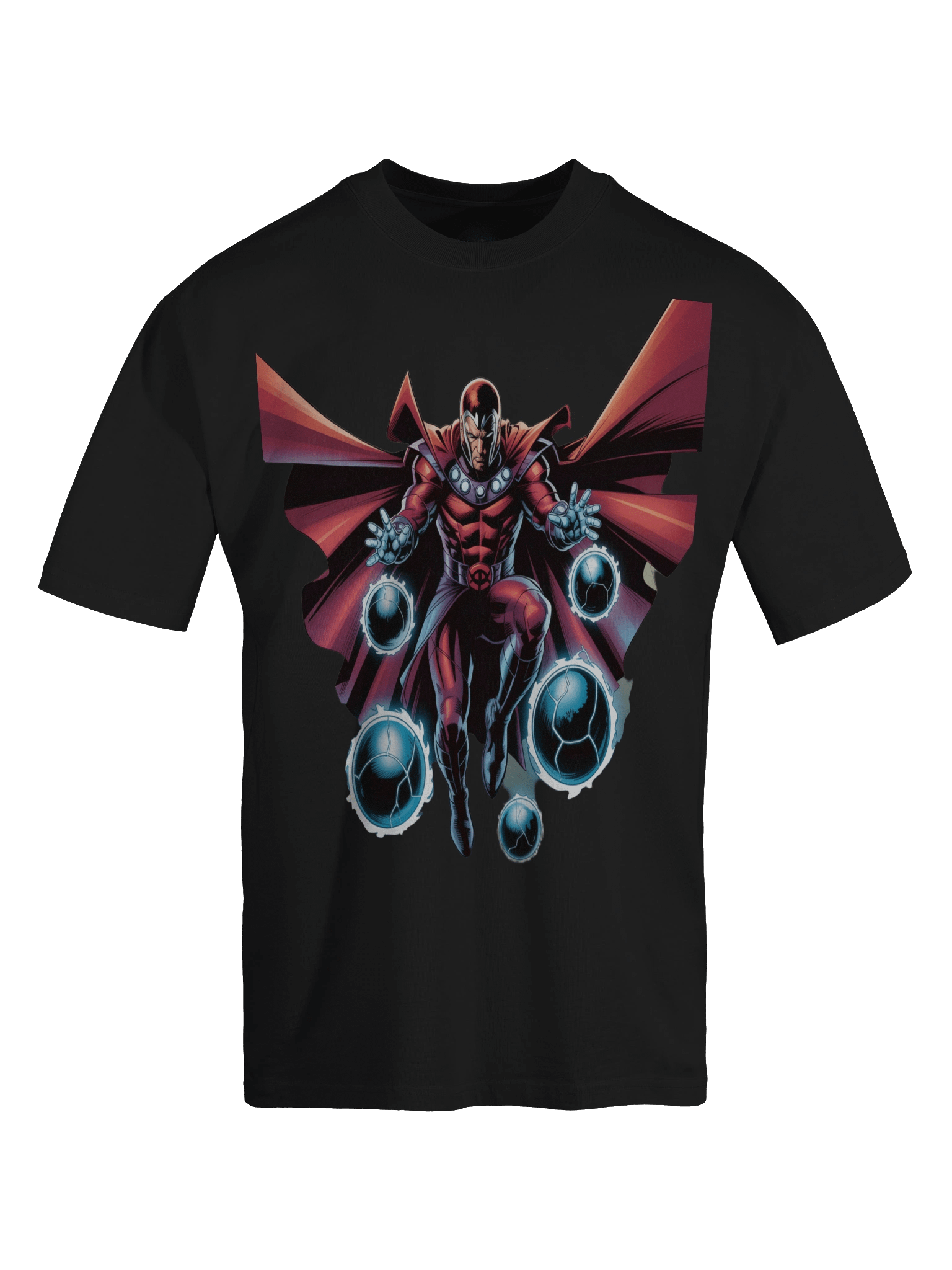 Magneto's Crimson Orb Dominion – Premium Oversized Faded T-Shirt product image (1)