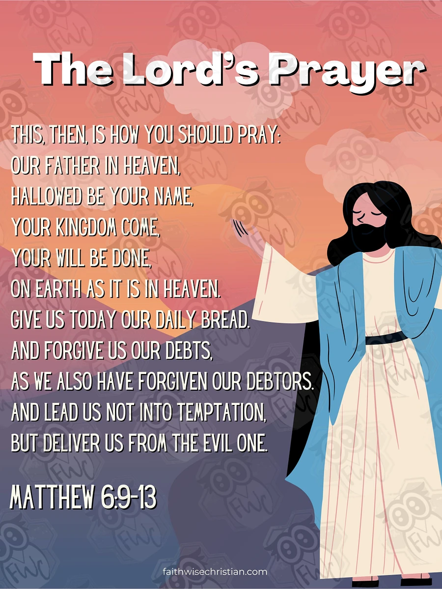 3 Pack Matthew 6:9-13 Printable product image (4)