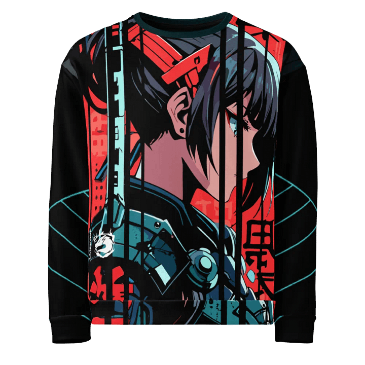 Crimson Guardian All-Over Print Sweatshirt product image (2)