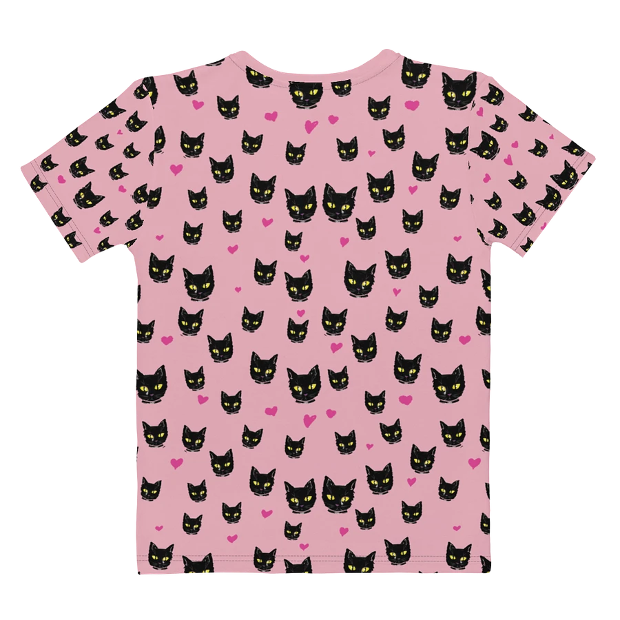 'Pink Kitty Dots'' Women's Poly Tee product image (2)