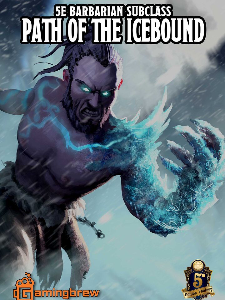 Path of the Icebound | 5E 24 Barbarian Subclass product image (1)