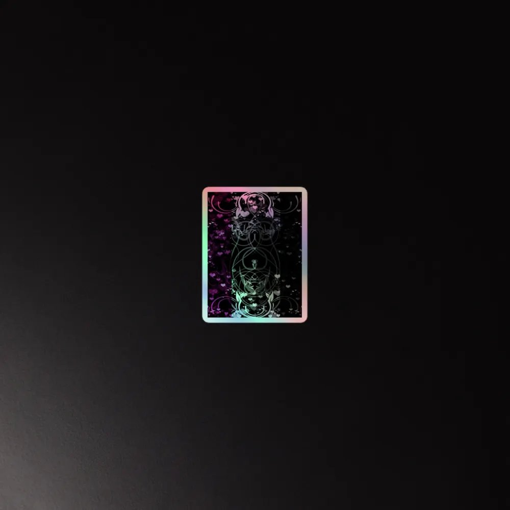 Asexual Flag Sticker (Flourish Variation) product image (2)