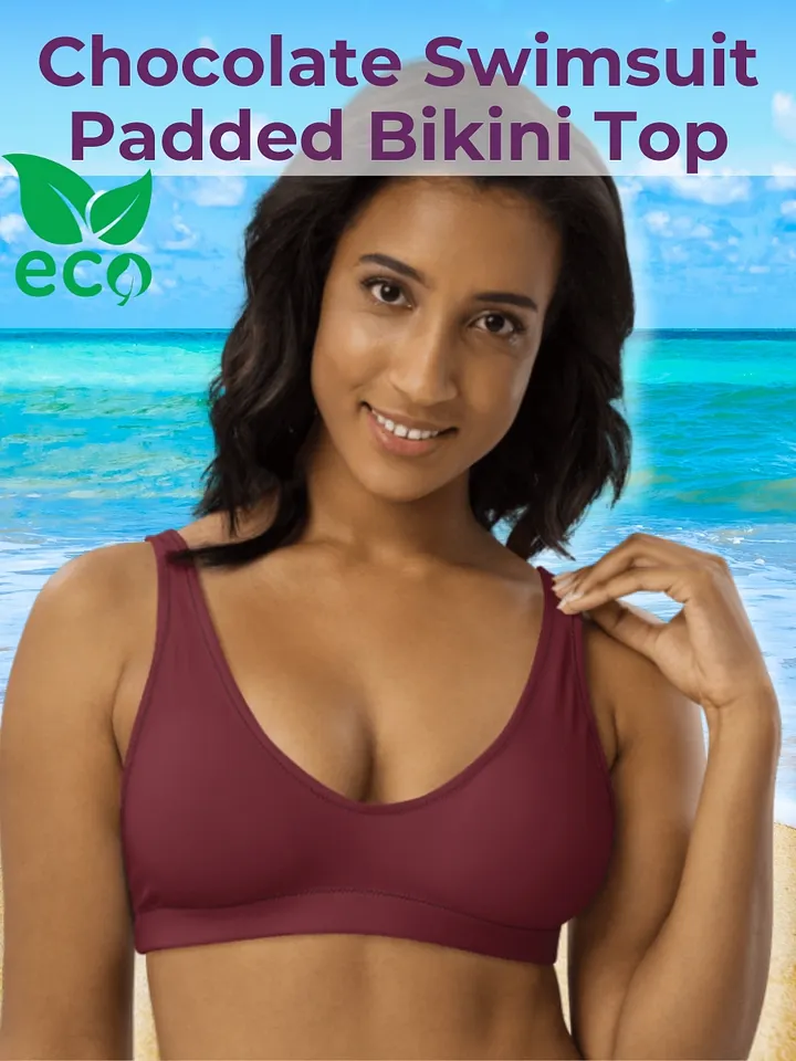 Chocolate Eco-Green Padded Bikini Top product image (1)