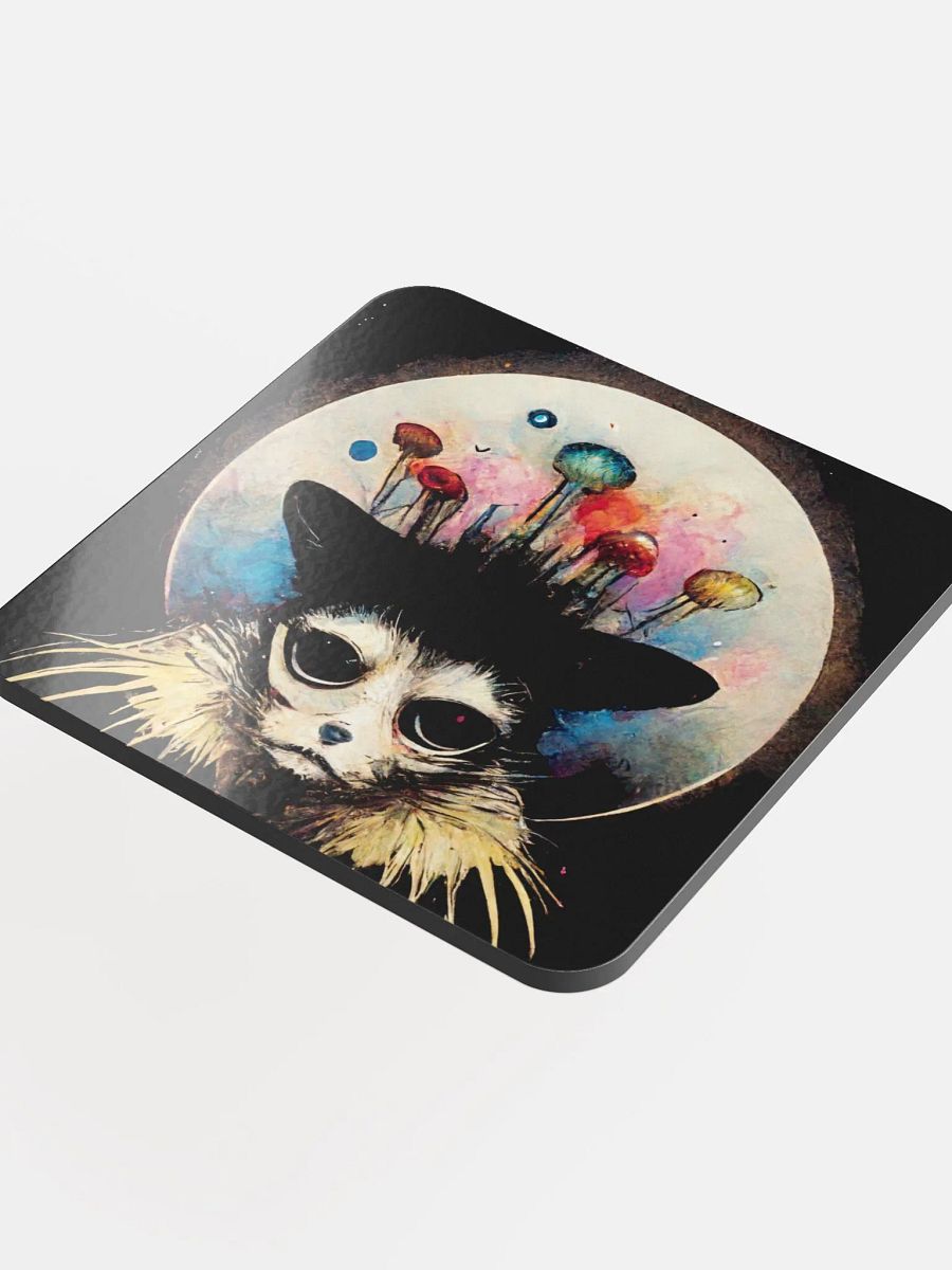 Cosmic Cat Crown Cork Coaster product image (4)