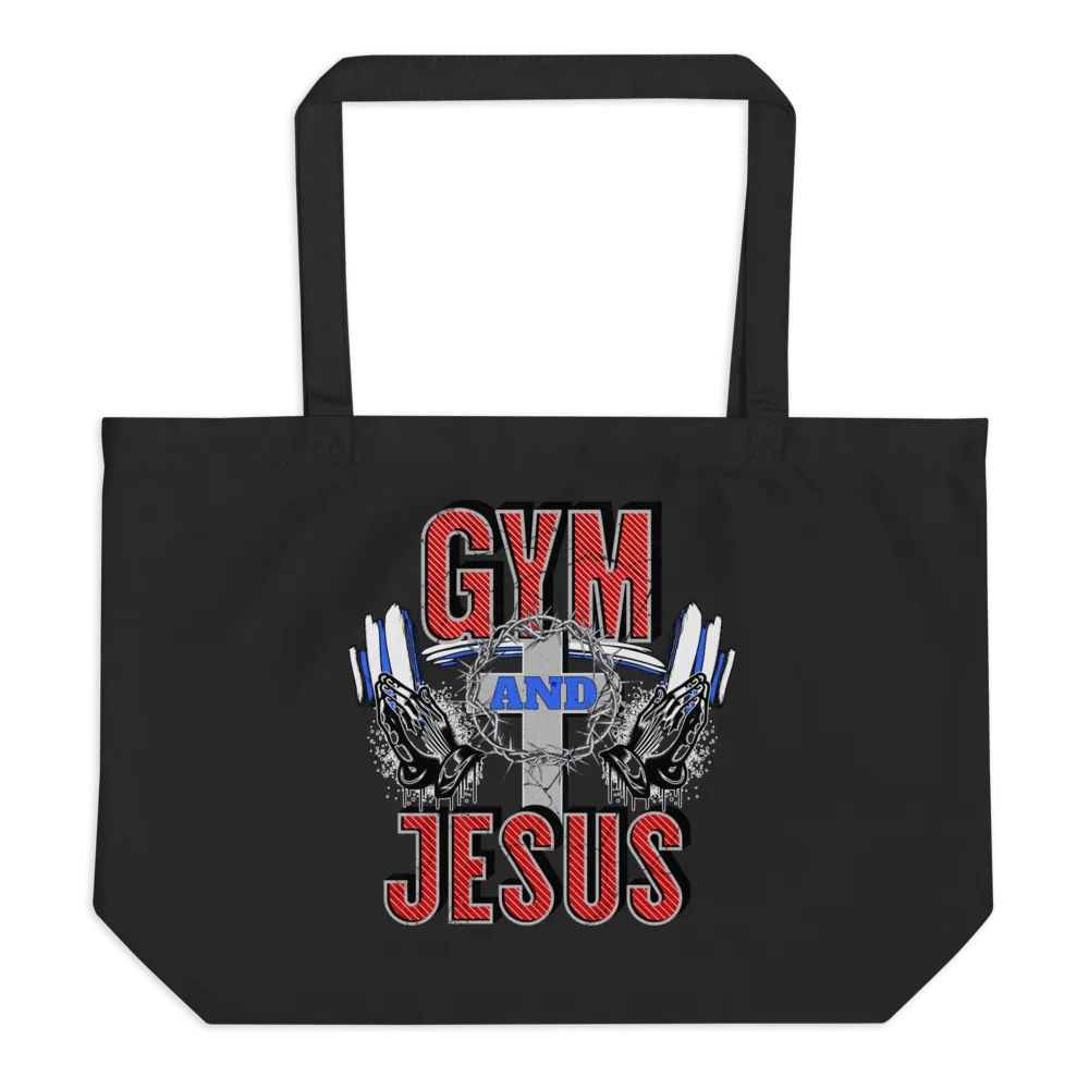 Gym and Jesus Weightlifting Eco Tote product image (1)