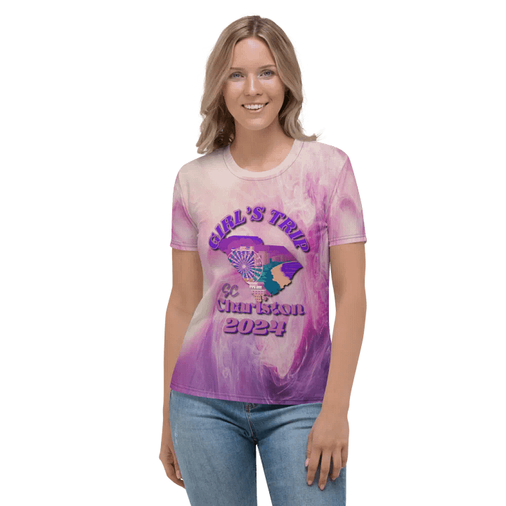 Girls Trip Charlston Sc 2024 All Over Print T-shirt product image (2)