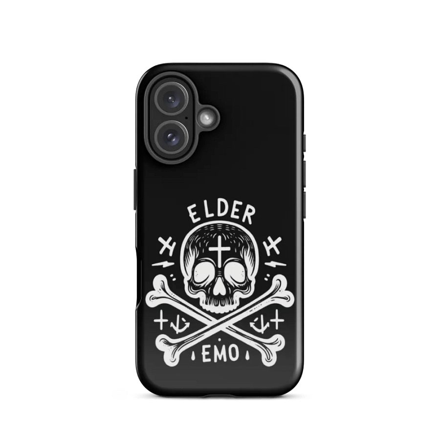White Skull Elder Emo Tough iPhone® Case product image (1)