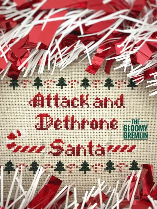 Attack and Dethrone Santa - Cross Stitch Pattern product image (1)