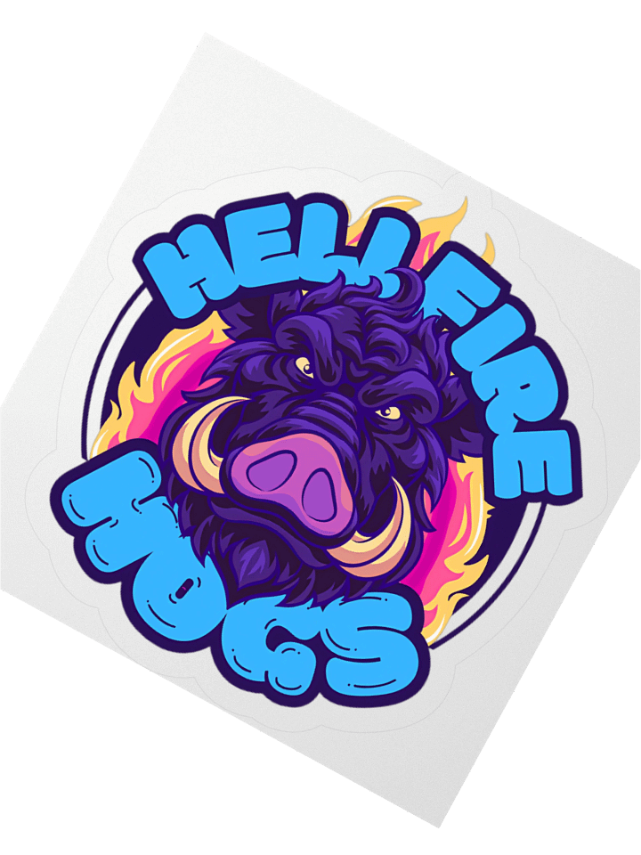Hellfire Hogs Team Sticker product image (2)