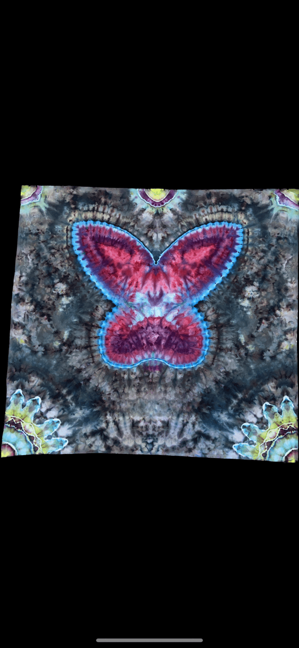 Neon Butterfly Tapestry product image (1)
