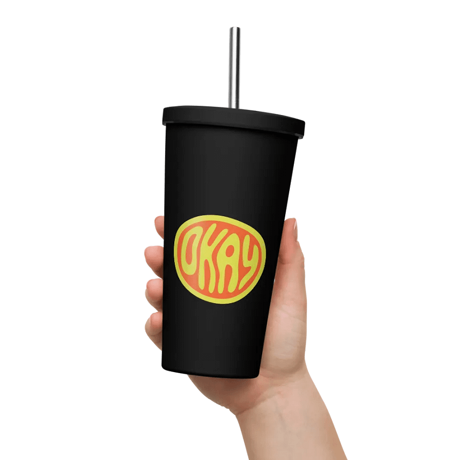 Insulated Tumbler with a Straw (OKAY) product image (11)