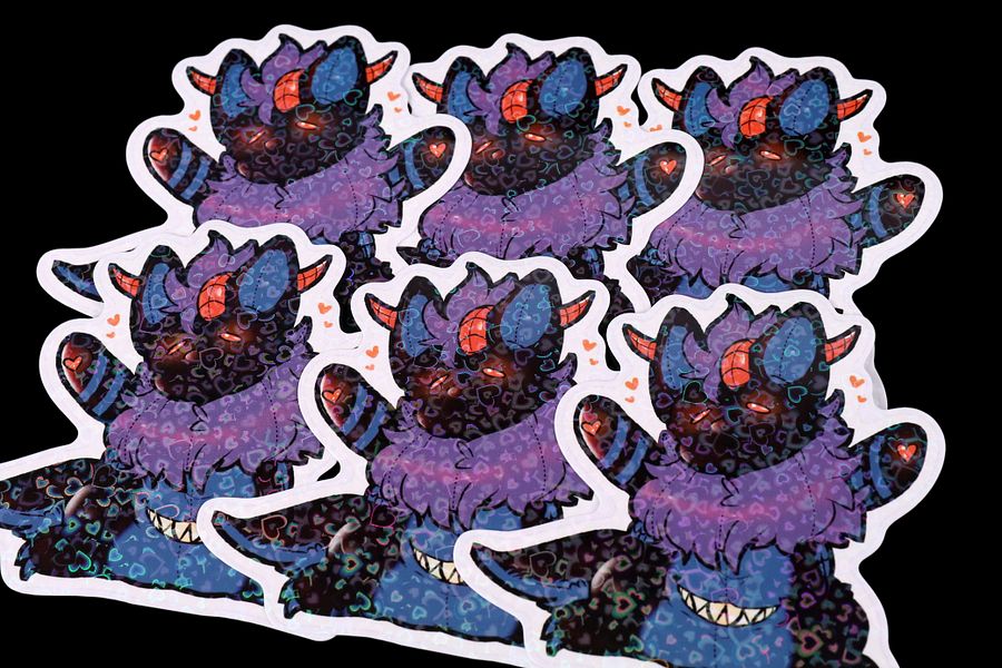 Plush Bojangles Holographic Sticker product image (3)