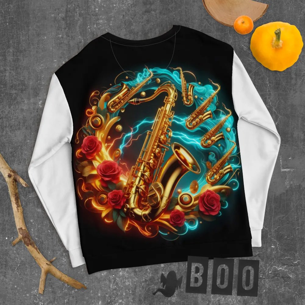 Golden Saxophone Serenade - Unisex Sweatshirt #26 product image (8)
