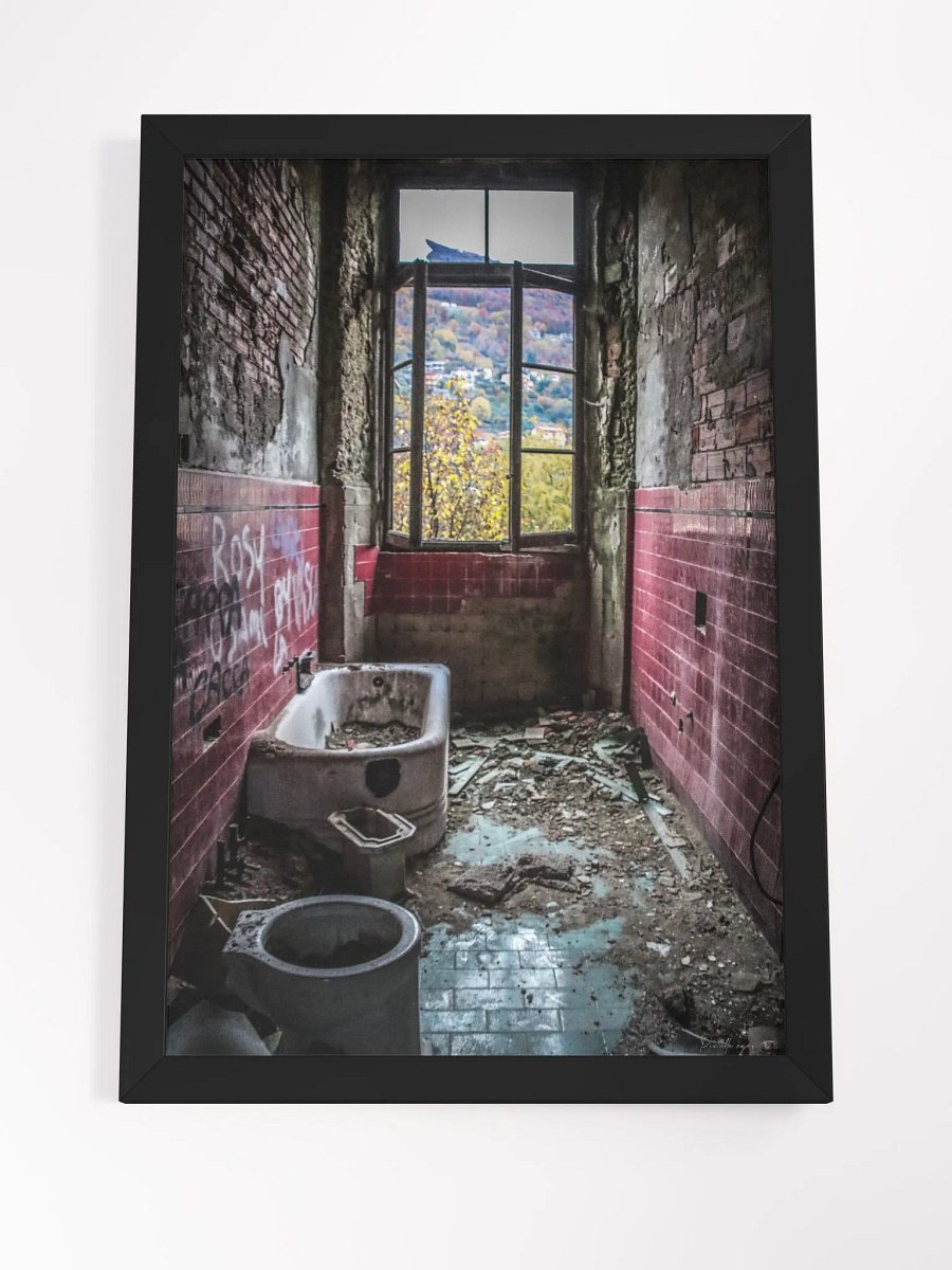Print Fine Art - Faded Reflections – The Forgotten Bathroom of an Abandoned Collegio-Urbex Italy product image (7)