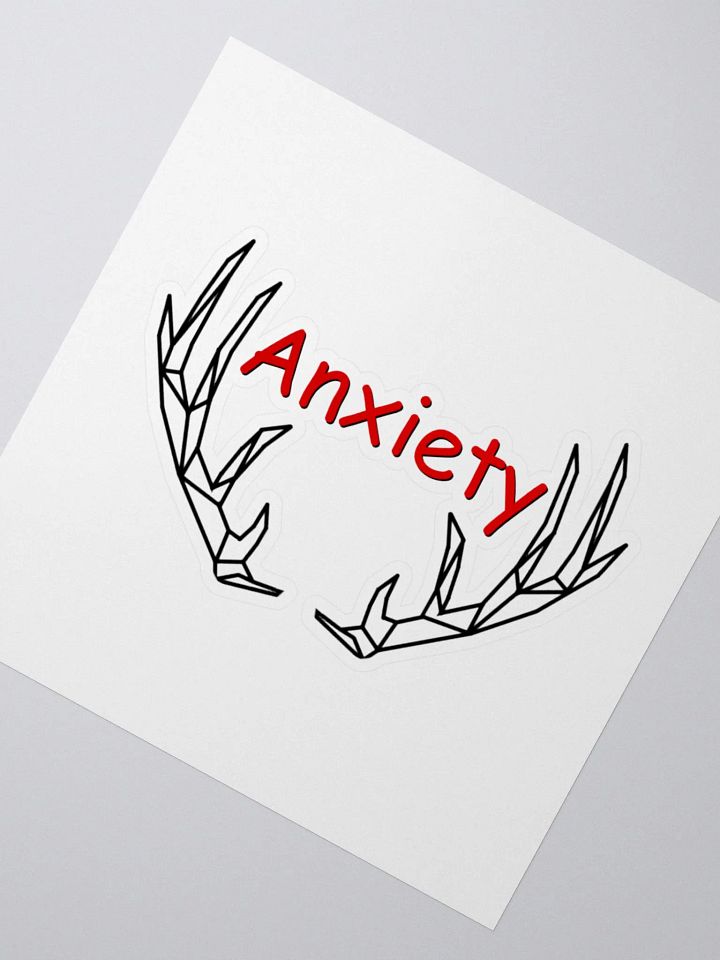Anxiety sticker - Black & Red product image (2)