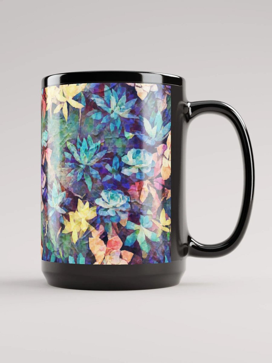 Abstract Graphic | Black Coffee Mug | Bliss Succulent product image (3)