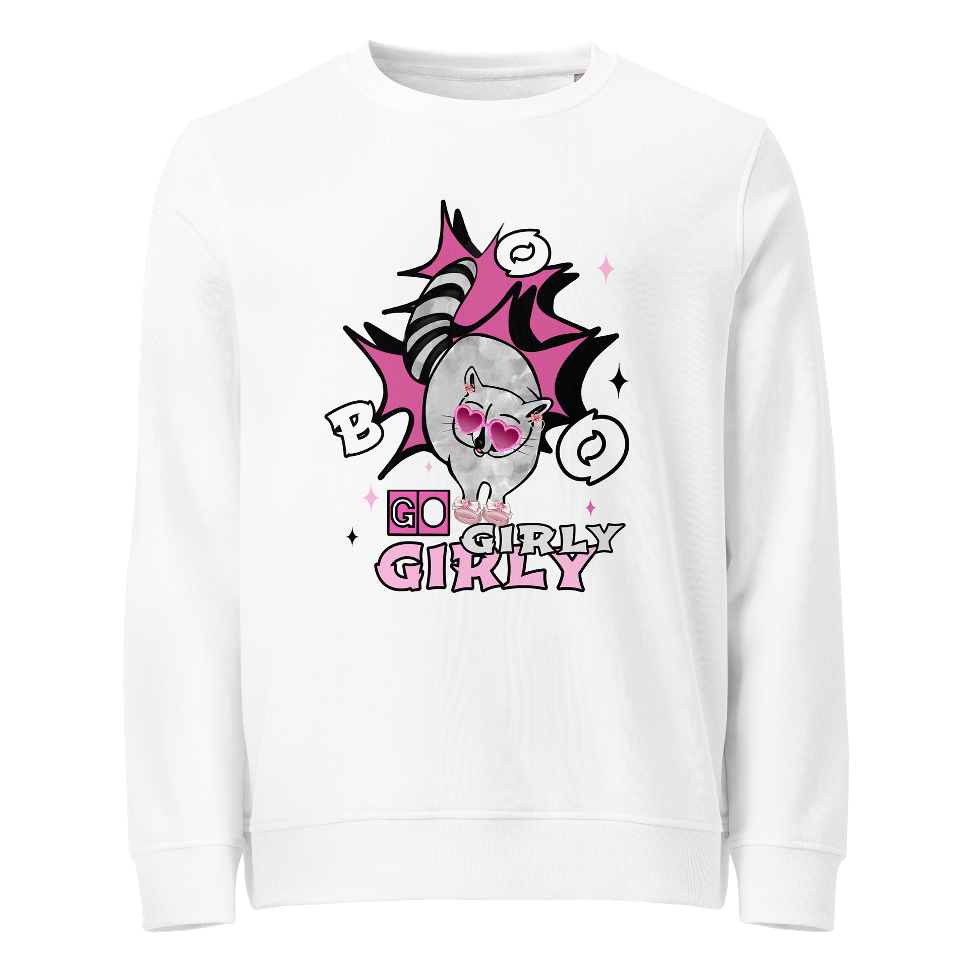 Girly Raccoon Pink Sweatshirt product image (1)