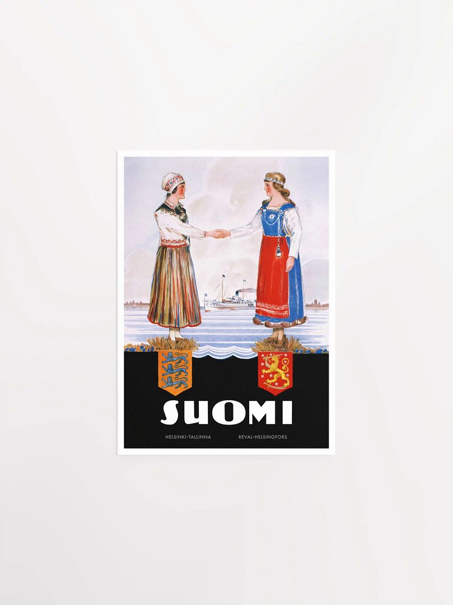 Estonia poster: Suomi. Finland - Estonia, 1920 — retro vintage travel poster, retro travel art, retro travel wall art product image (6)