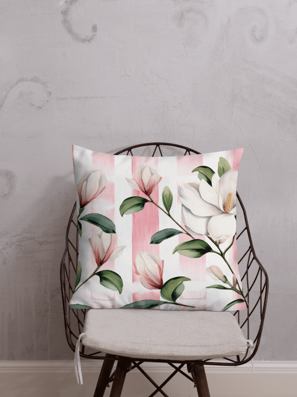 Hibiscus & Harmony: Decorative Pillow product image (3)