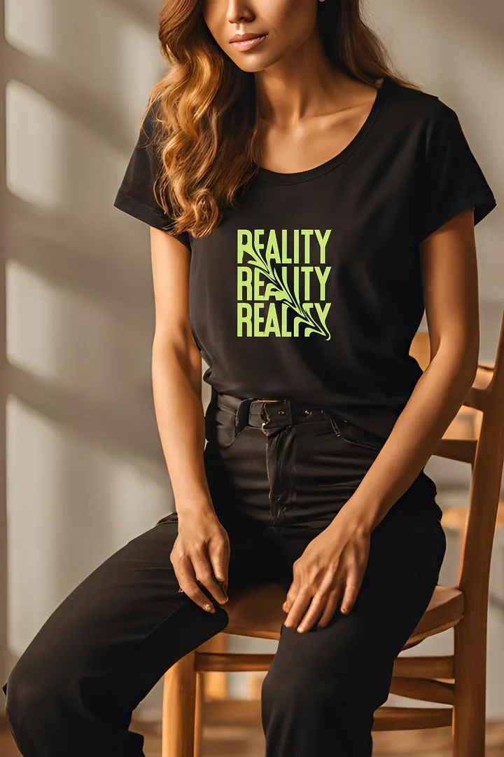 Reality Checkered Unisex T-Shirt product image (2)