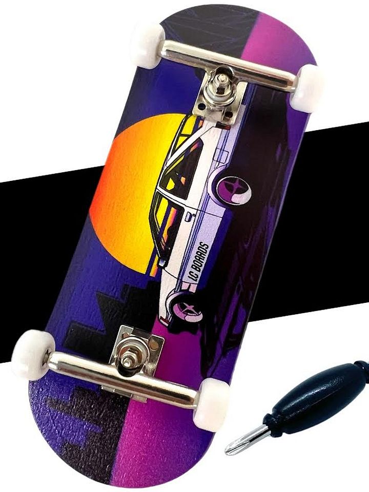 LC BOARDS FINGERBOARD 98X34 COMPLETE '86 GRAPHIC FOAM GRIP product image (1)