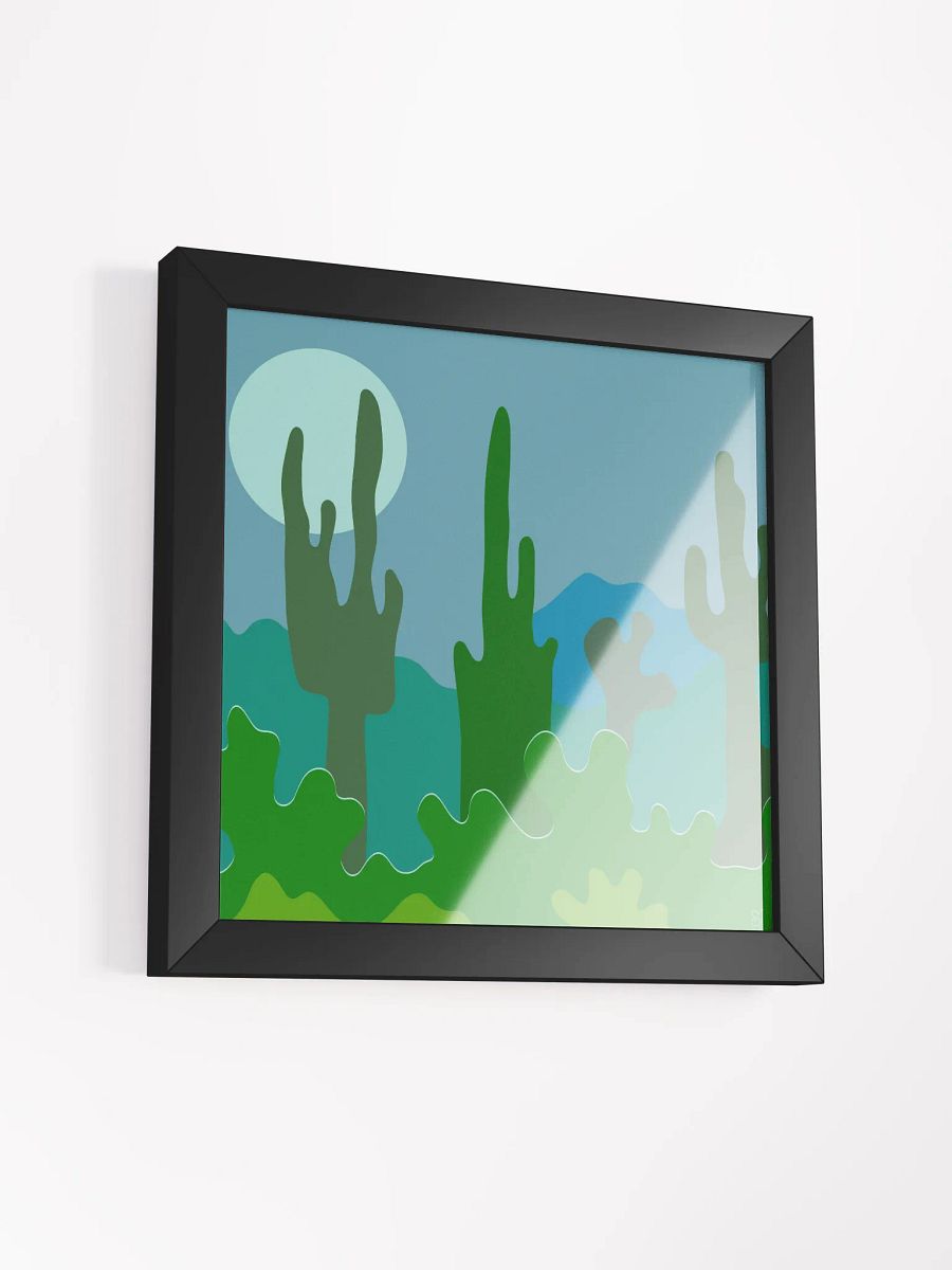 Twilight Oasis Framed Poster - Abstract Landscape No. 4 product image (39)