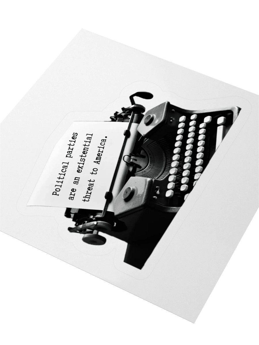 Existential ThreatTypewriter Sticker product image (8)