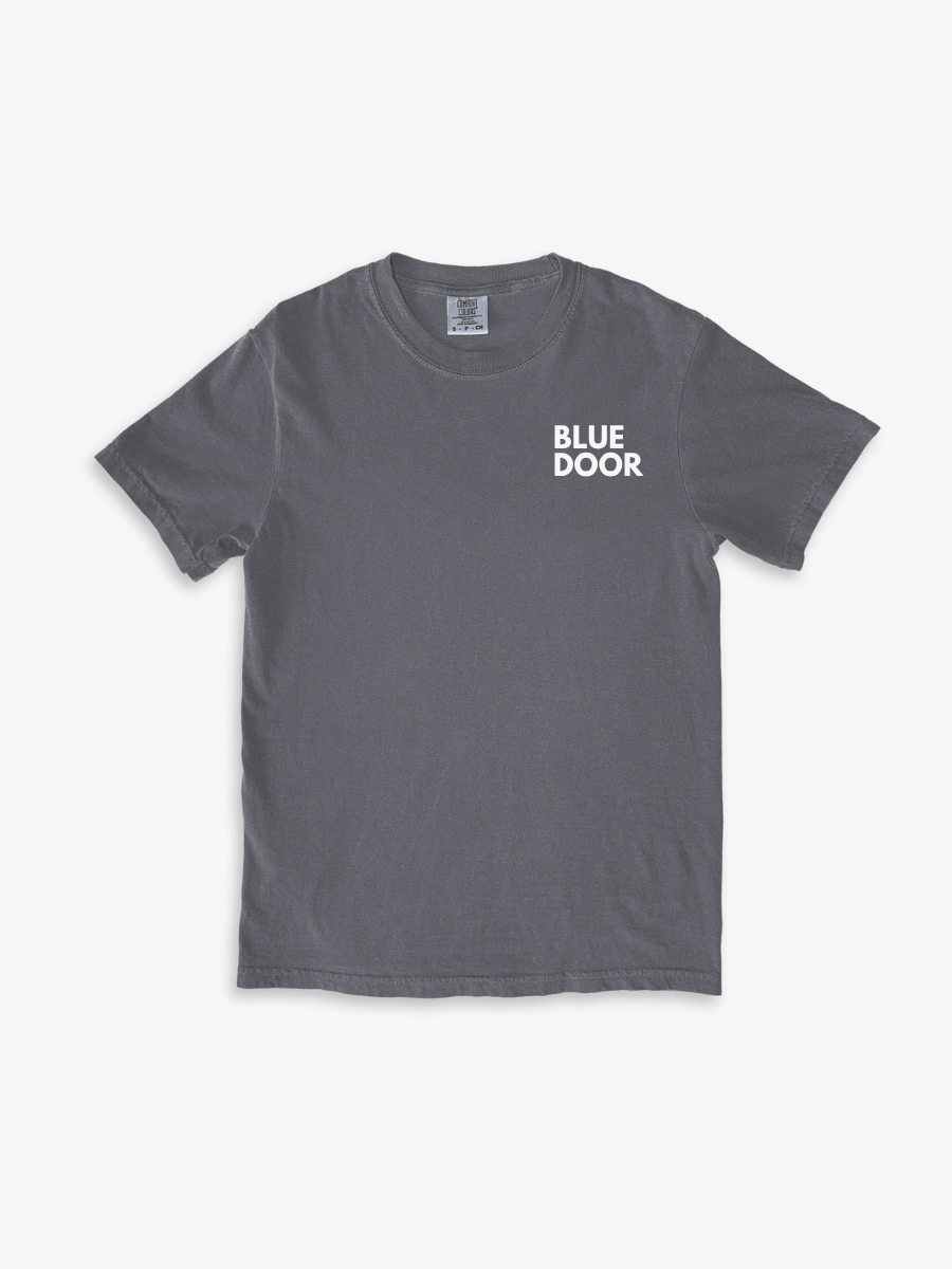 Blue Door BREATHE Tee Shirt - Blue Door Life Philosophy Collection - Soft-Washed Garment-Dyed Fabric - San Diego Made - Menswear Top Bubble Classic Relaxed Fit Cotton Streetwear product image (4)