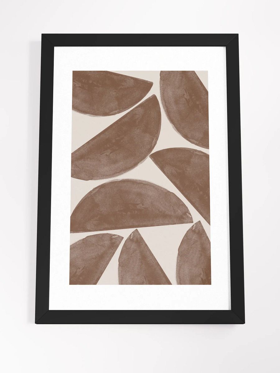 Earthly Elegance Framed Poster | Abstract Serenity in Neutral Tones product image (4)
