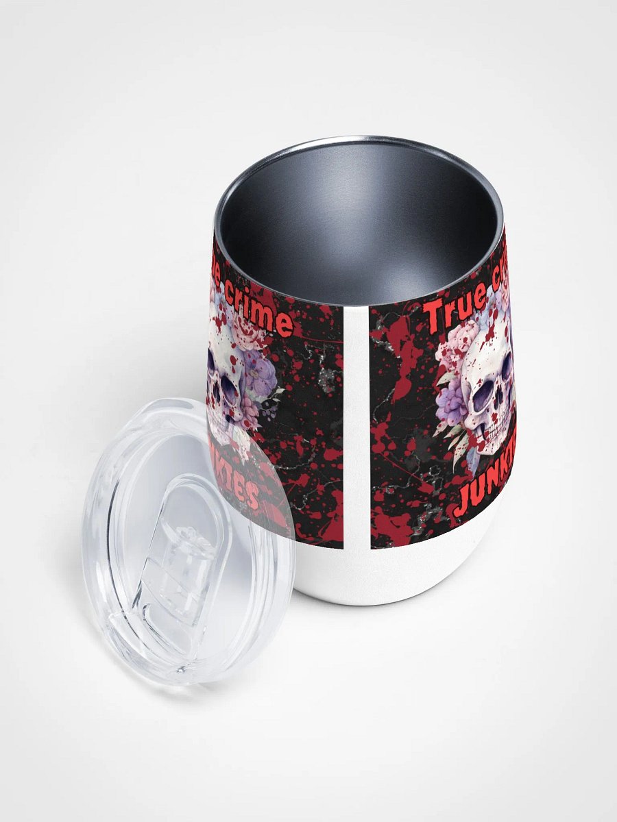 True crime Junkie wine Tumbler product image (3)