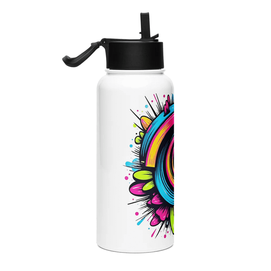 Vibrant Dynamics Stainless Steel Water Bottle with a Straw Lid product image (4)