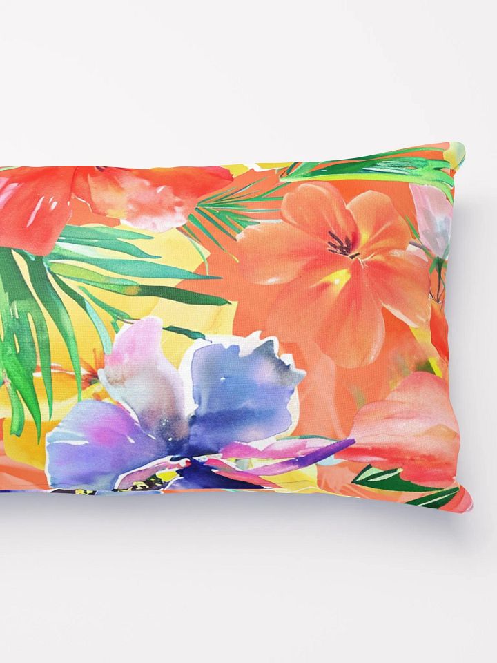 Throw Pillow - Tropical Floral Orange product image (2)