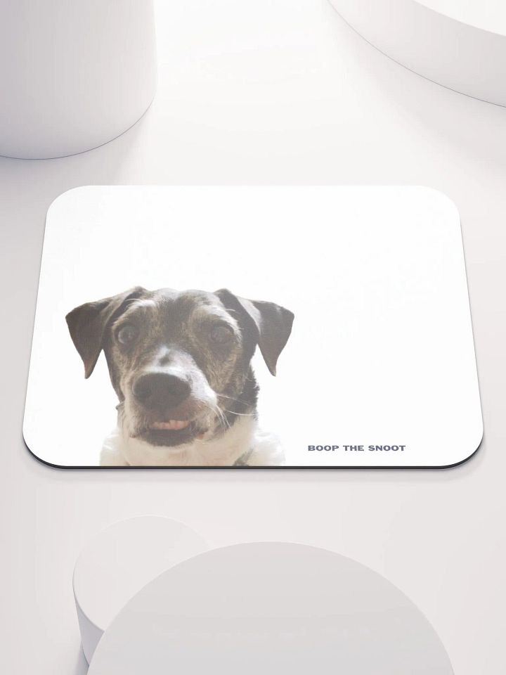 Boop the Snoot mouse mat (white) product image (1)