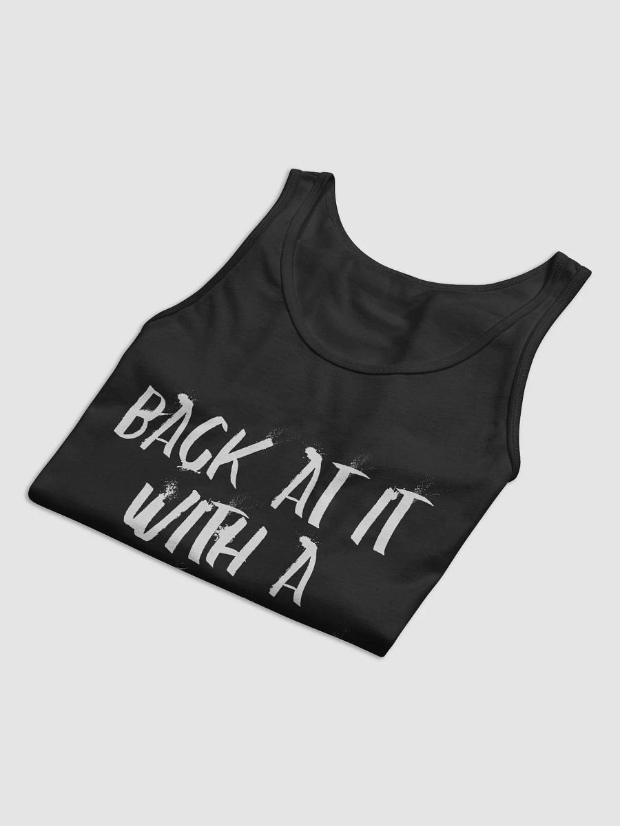 "Back At It With A Good Habit" Asphalt Charcoal Tank Top product image (3)