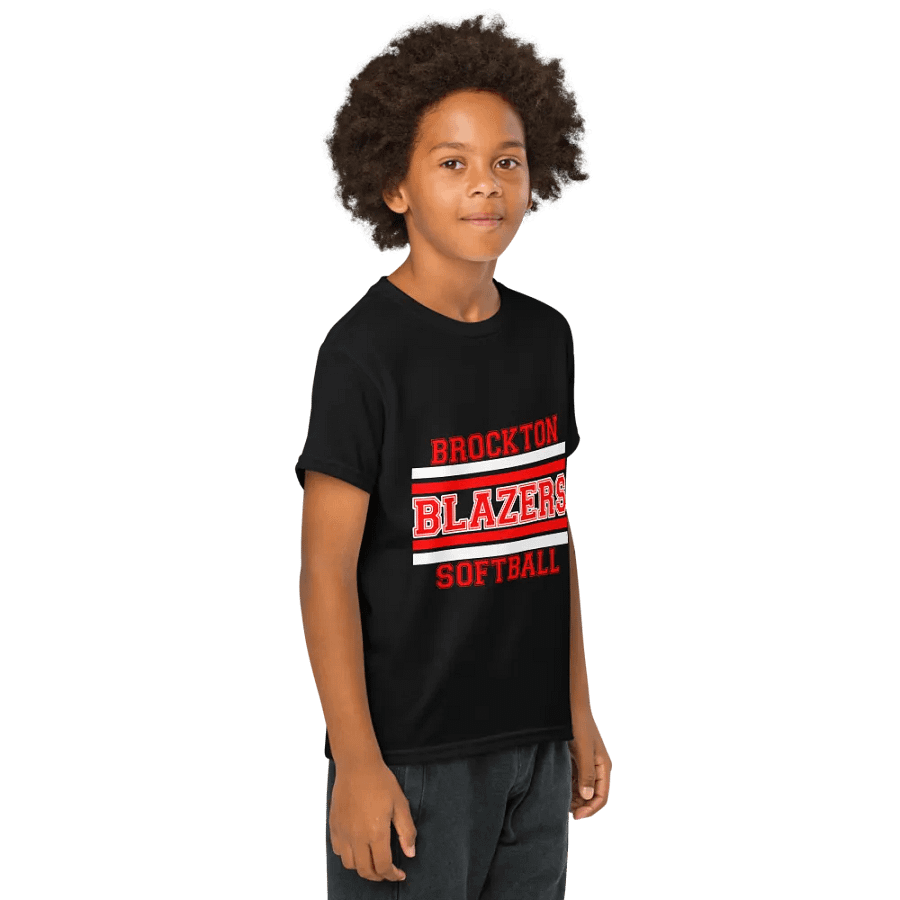 Youth Brockton Blazers Softball Tee - Black product image (4)