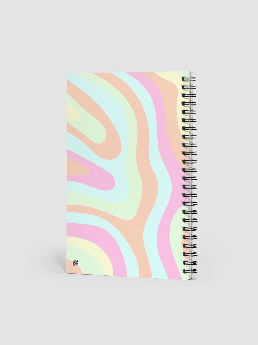 Beautiful & Vivid Pastel Swirls 70s Style Spiral Notebook Journal product image (4)