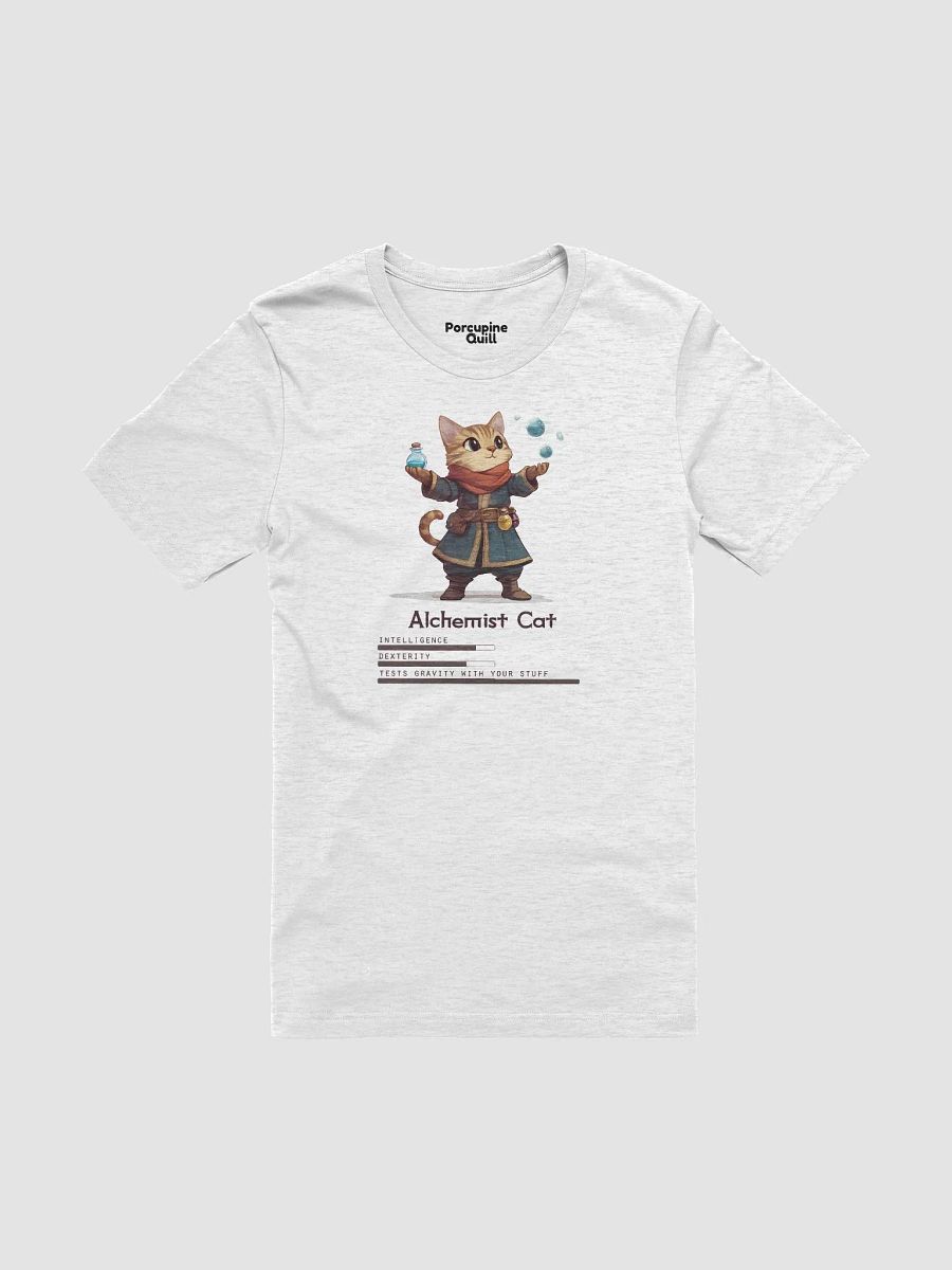 RPG Alchemist Cat unisex short sleeve T-shirt for gamers and cat lovers product image (1)
