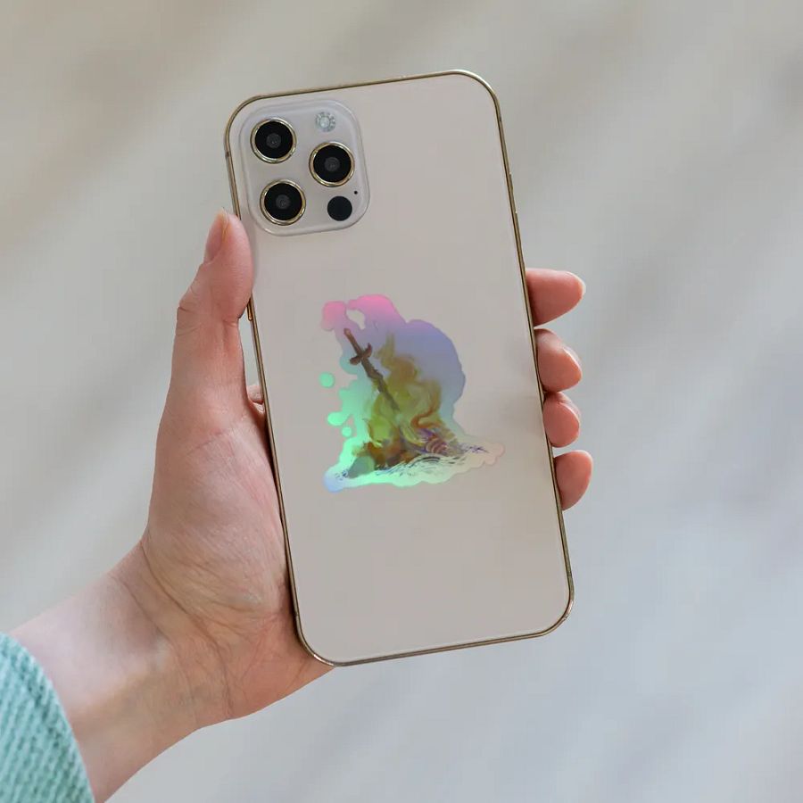 Bonfire Holographic Sticker product image (4)