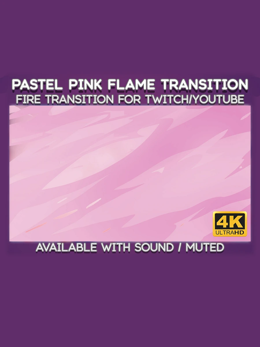Pastel Pink Fire Video Transition - Cartoon Fire Transition for Twitch Stream and YouTube Video product image (4)