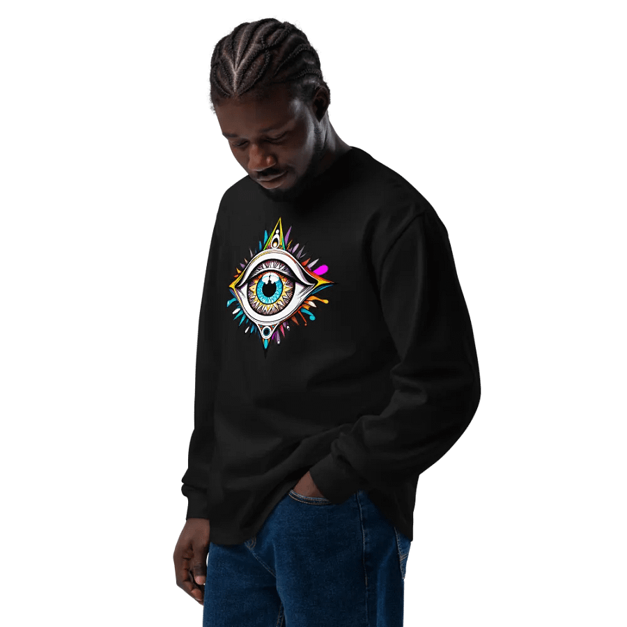[Open Eye] - Unisex Premium Heavyweight Long Sleeve Shirt product image (13)