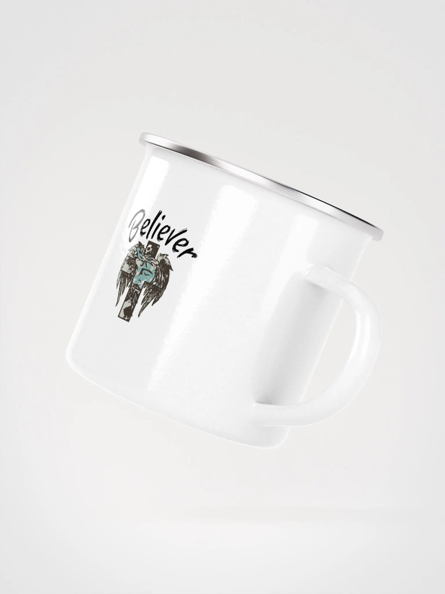 Mystical Faces Enamel Camping Mug product image (3)