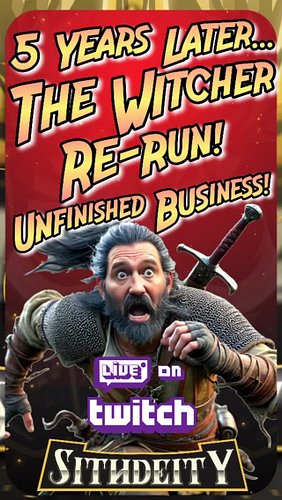 5 years later... We're back❗
It's time to re-run The Witcher. Come join me LIVE on @twitch & let complete this together🔥

#th...