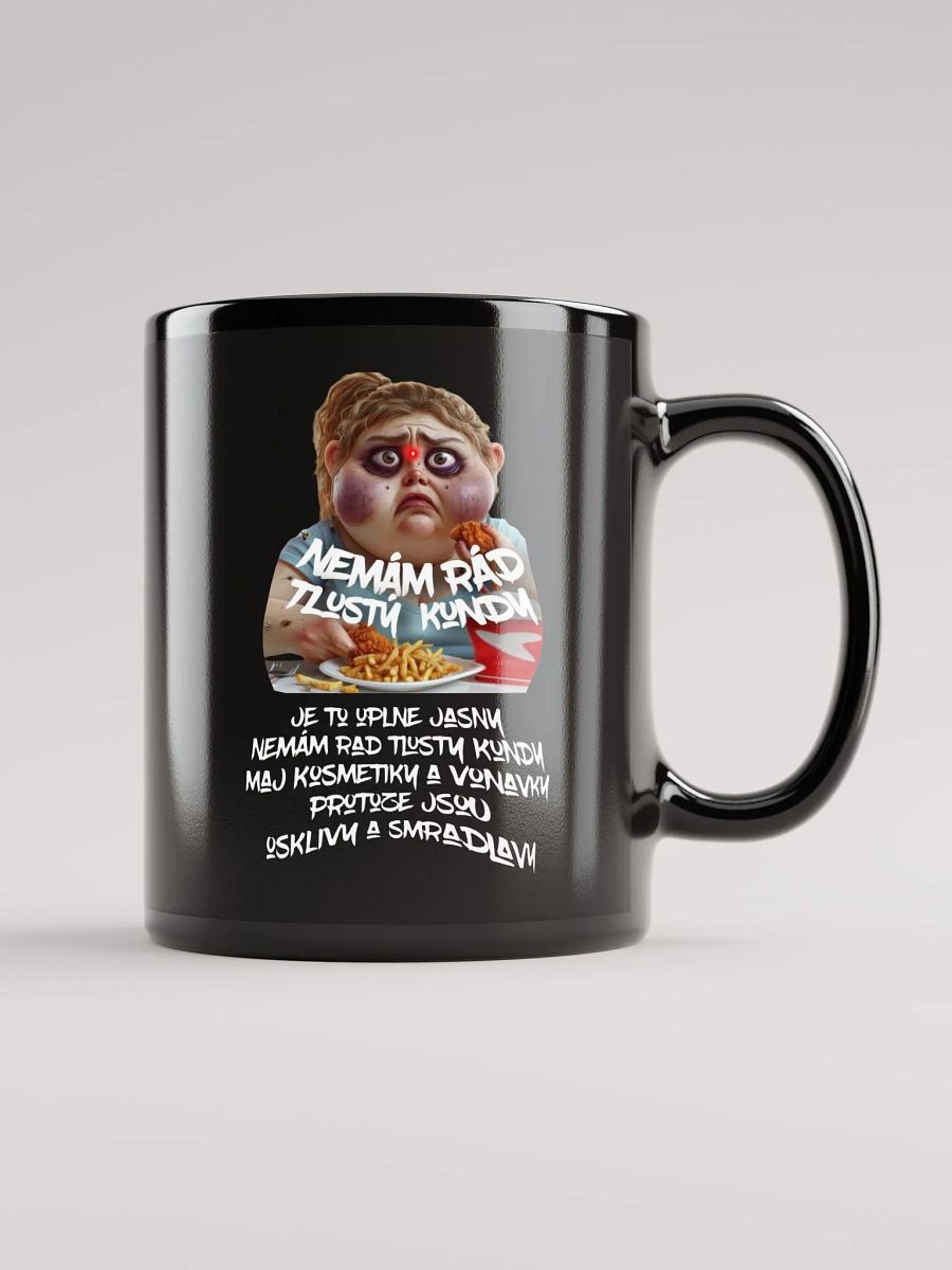 Nemám Rád mug black product image (2)