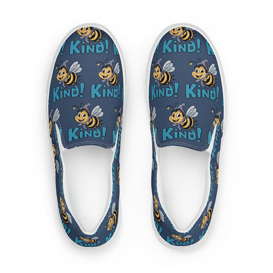 Bee Kind! Women's Canvas Slip-Ons product image (1)