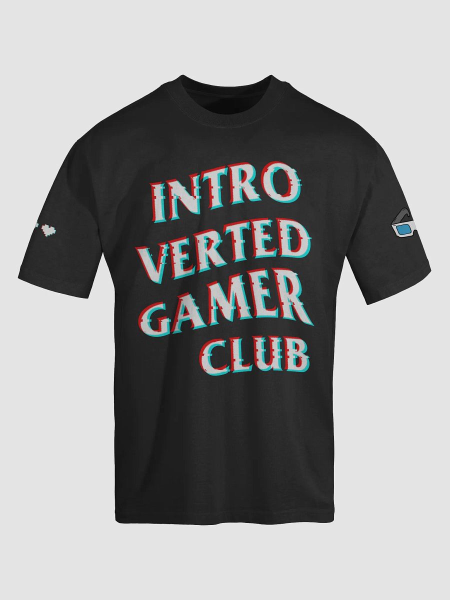 Introverted Gamer Club "Anaglyph'd" Oversized Tee product image (5)