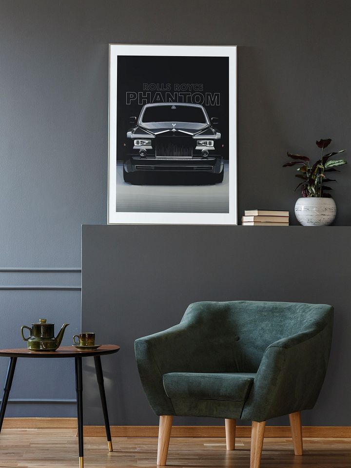 Rolls Royce Phantom Classic Car Poster, Luxury Vehicle Art, Vintage Auto Print, British Car Enthusiast Gift, Opulent Automobile Wall Decor product image (2)