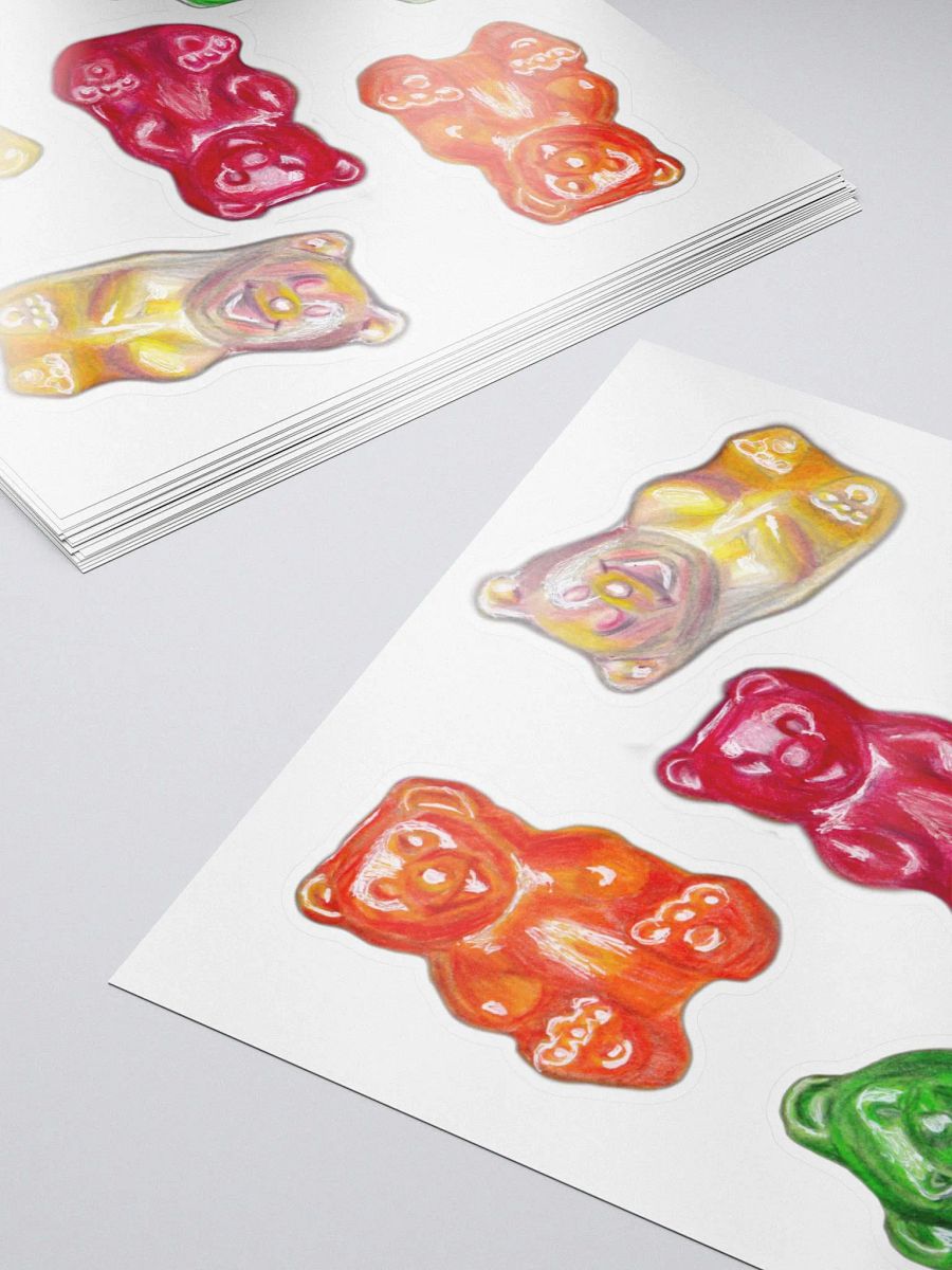 Gummy Bears - 5 mini Stickers product image (5)