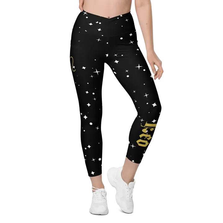 Stellar Leo Crossover Leggings with Pockets product image (1)