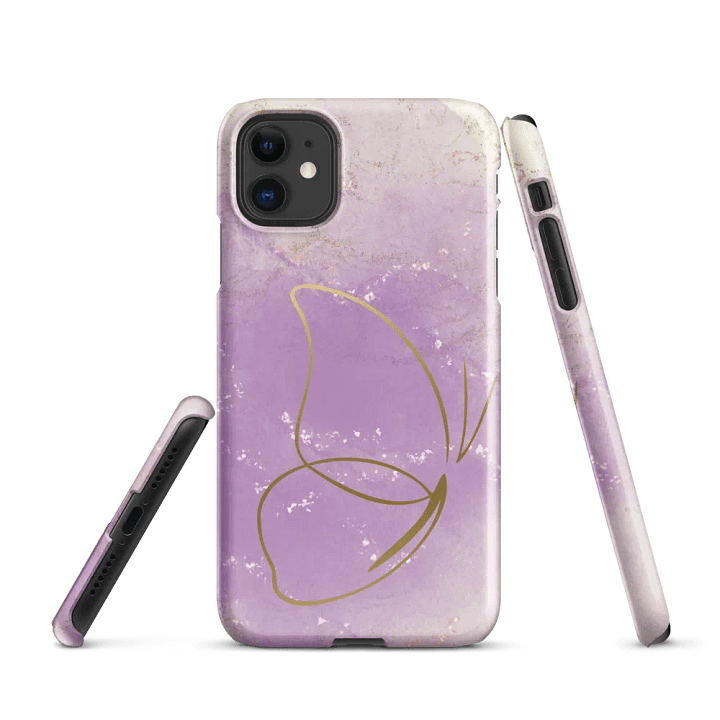 Golden Floral Butterfly iPhone® Snap Case product image (2)